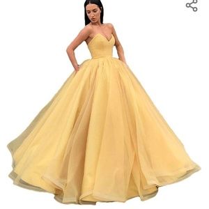 Champagne Sweetheart Ballgown